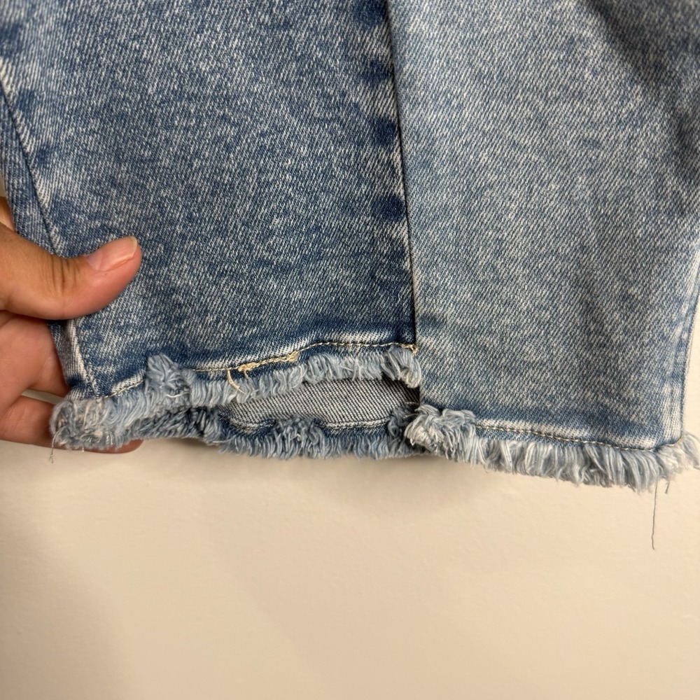 Democracy "Ab"solution Spliced Straight Leg Inside Step Frayed Hem Size 24W - Picture 7 of 8